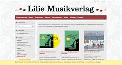 Desktop Screenshot of lilie-musikverlag.de